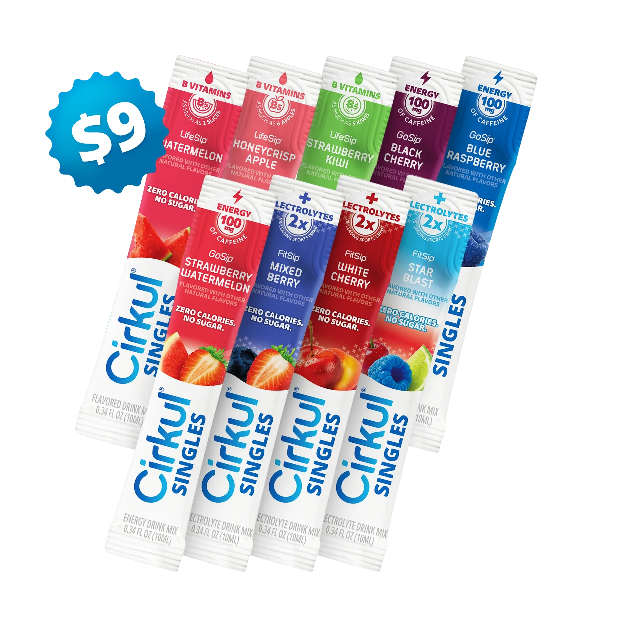 9-Pack Cirkul® Singles Variety Bundle