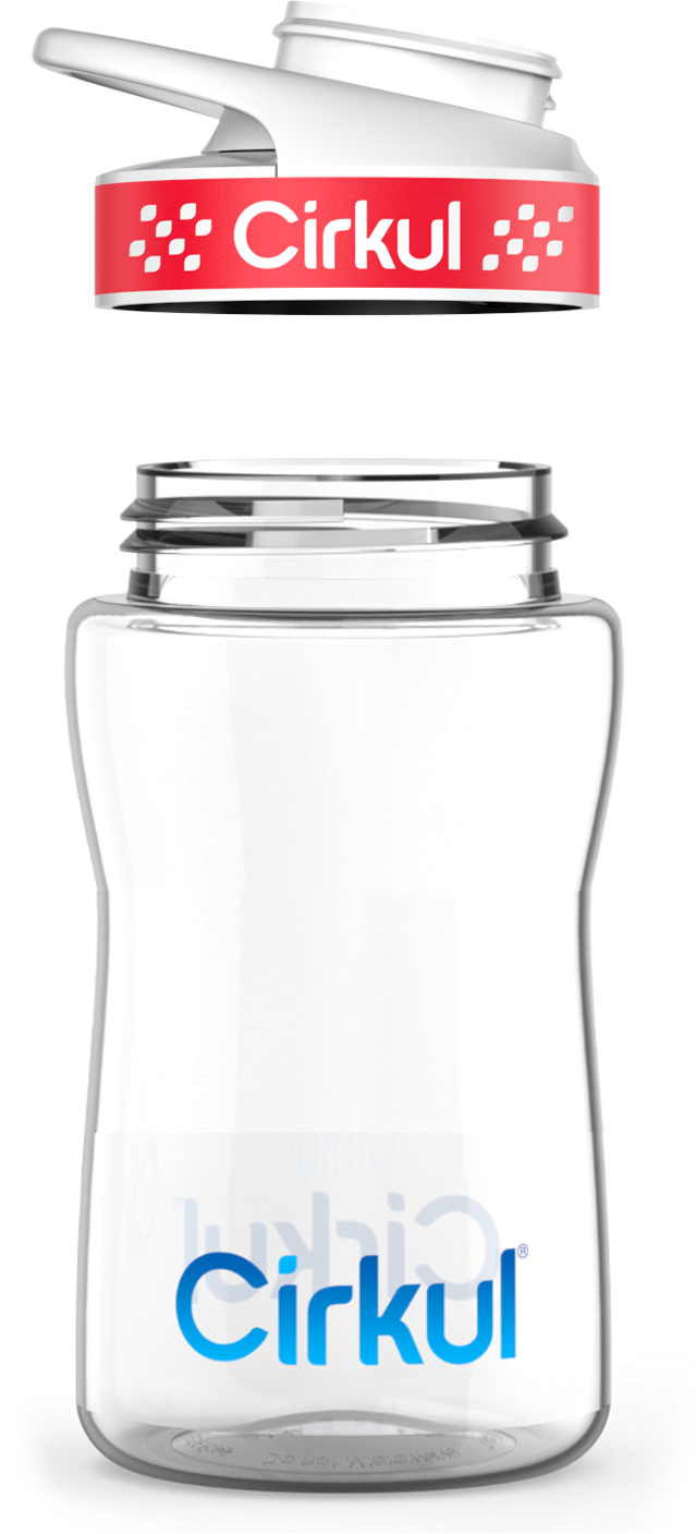 Reward: 12oz. Plastic Bottle & Comfort Grip Lid
