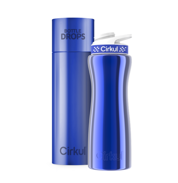CX: Limited Edition: Blue Chrome 22oz. Stainless Steel Bottle & Lid